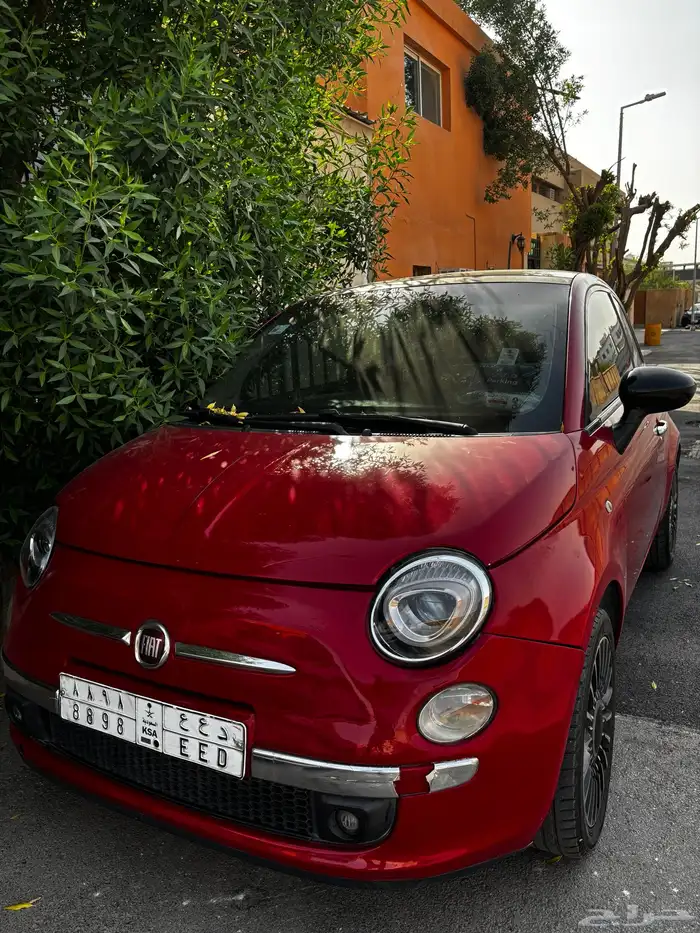 Fiat 500 2017   Red   Special Number Plate 1