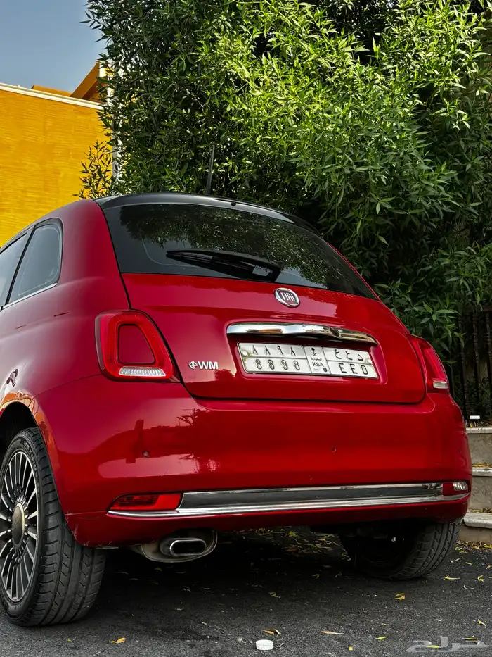 Fiat 500 2017   Red   Special Number Plate 3
