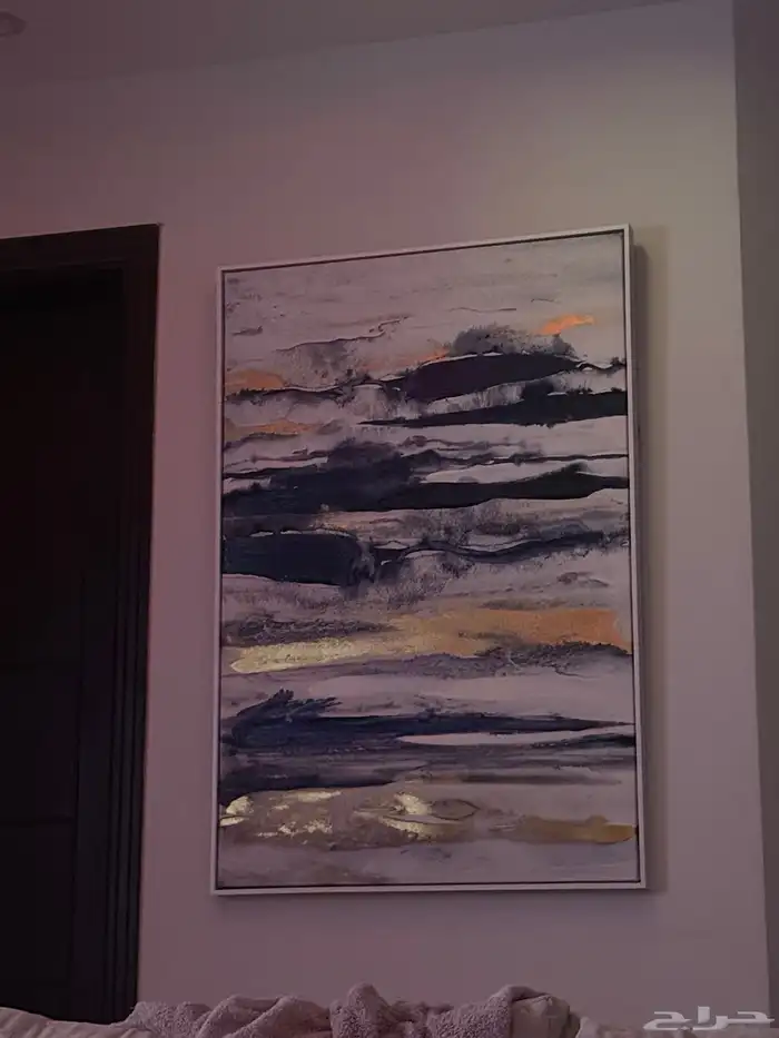 لوحه رسم تجريدي بحر ..اثاث 2