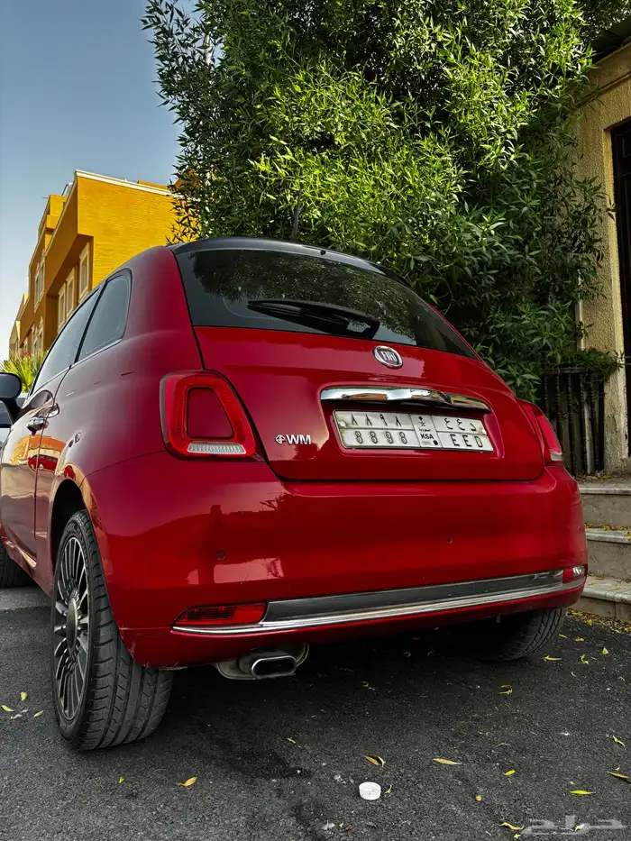 Fiat 500 2017   Red   Special Number Plate 4