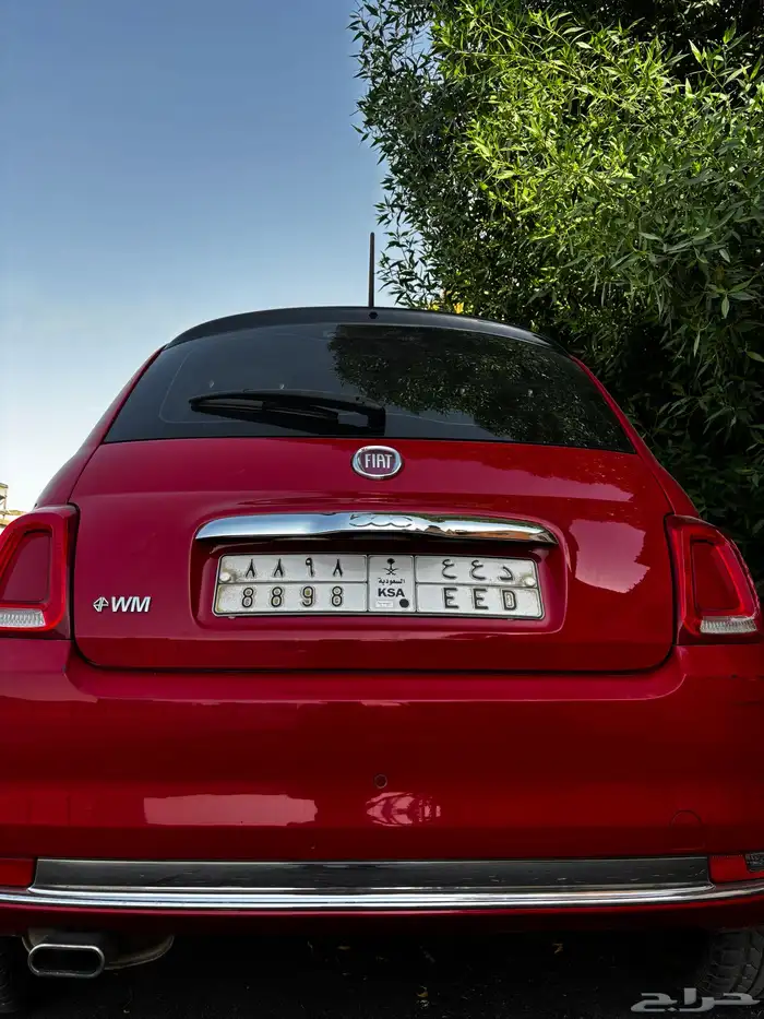 Fiat 500 2017   Red   Special Number Plate 6