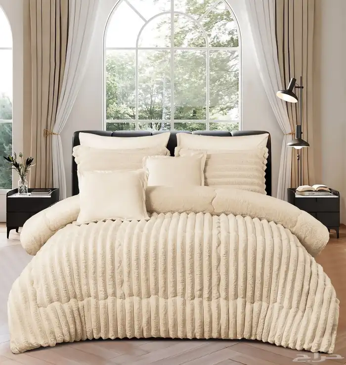 لحافات نفرين شتوي مخمل وفرو بسعري 190 3