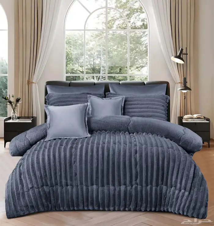 لحافات نفرين شتوي مخمل وفرو بسعري 190 7