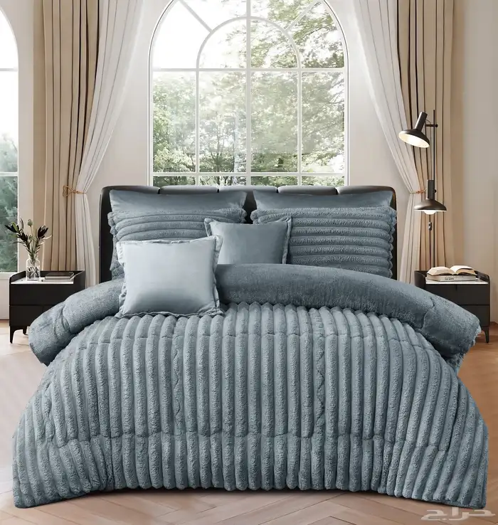 لحافات نفرين شتوي مخمل وفرو بسعري 190 1