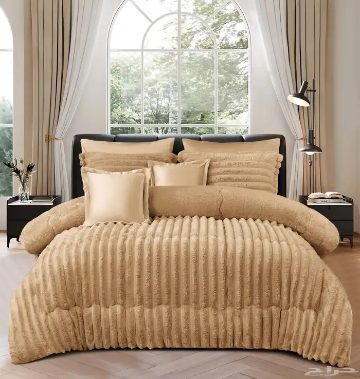 لحافات نفرين شتوي مخمل وفرو بسعري 190 8