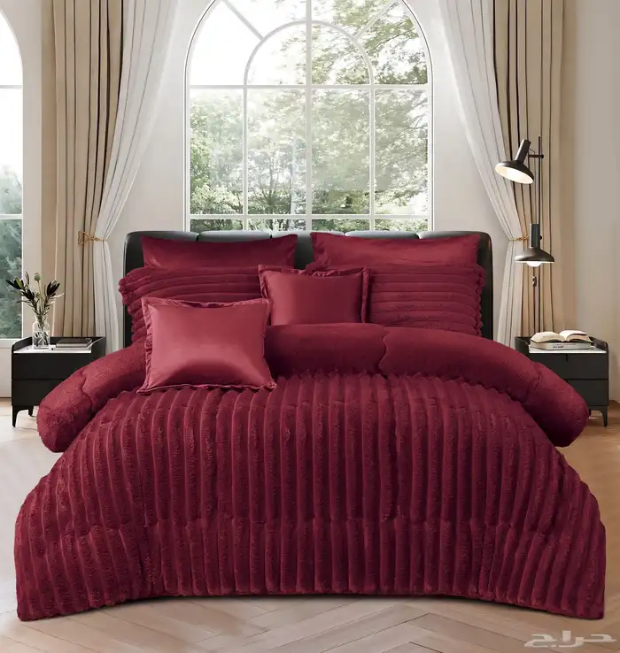 لحافات نفرين شتوي مخمل وفرو بسعري 190 4