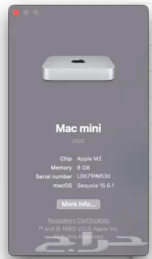 Mac mini M2 512GB ومحول USB وSD 5