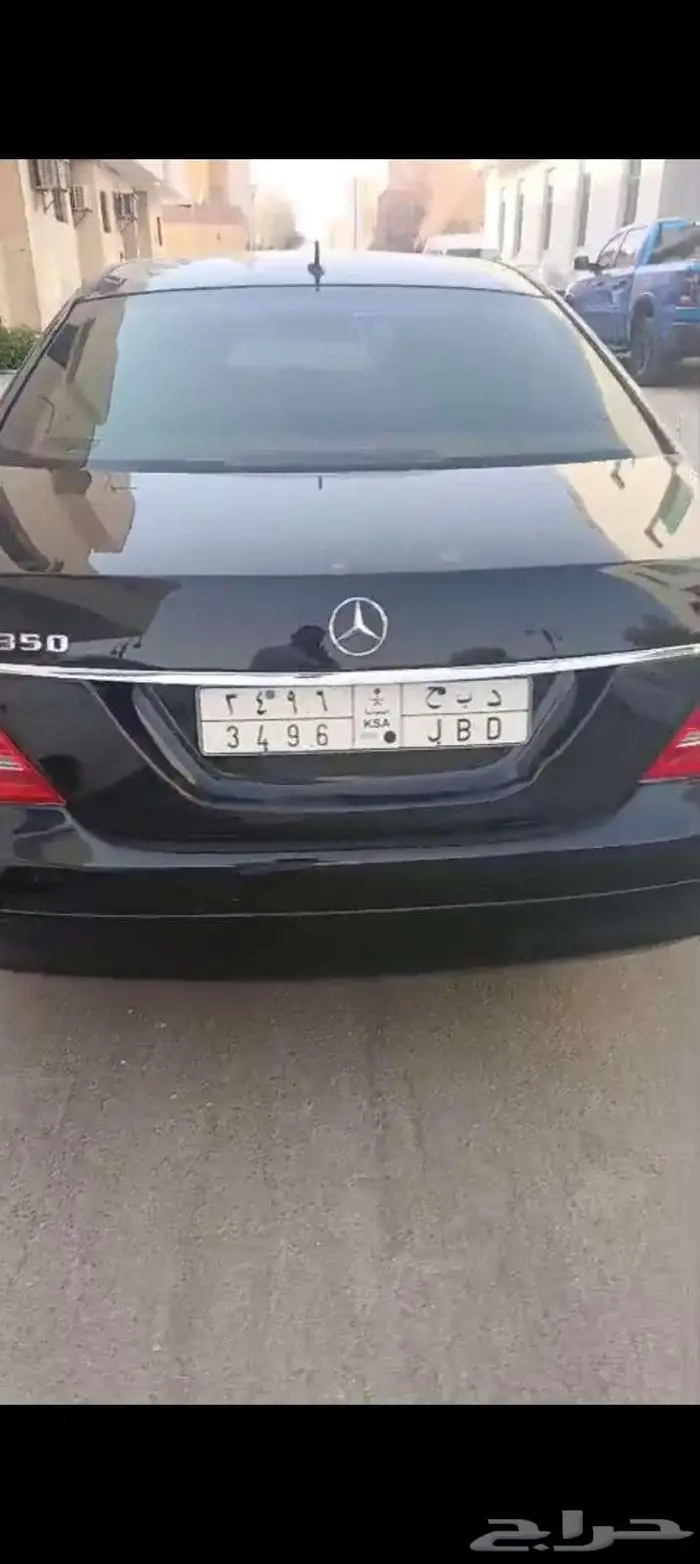 مرسيدس SL350 موديل 2006 لون أسود نظيف جدا فل 2