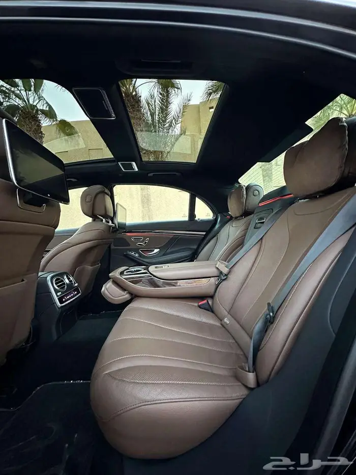 مرسيدس S450 أسود 2020 بدي وكالة عداد 80 ألف بحالة الوكالة. 35