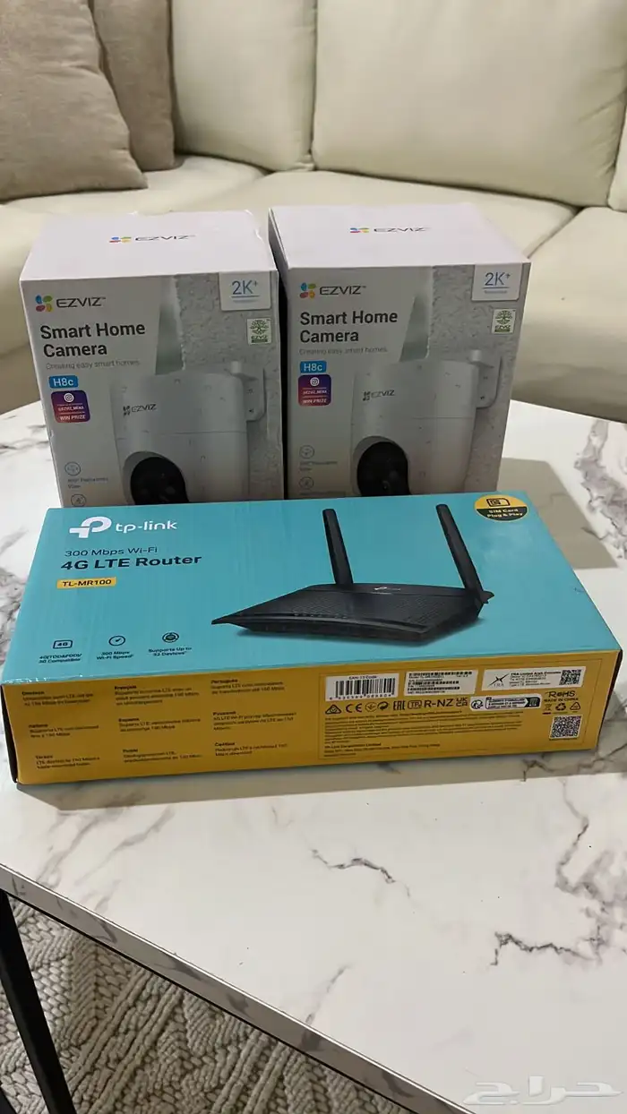 سلام عليكم اعرض لكم كاميرات مع راوتر جديدات 1
