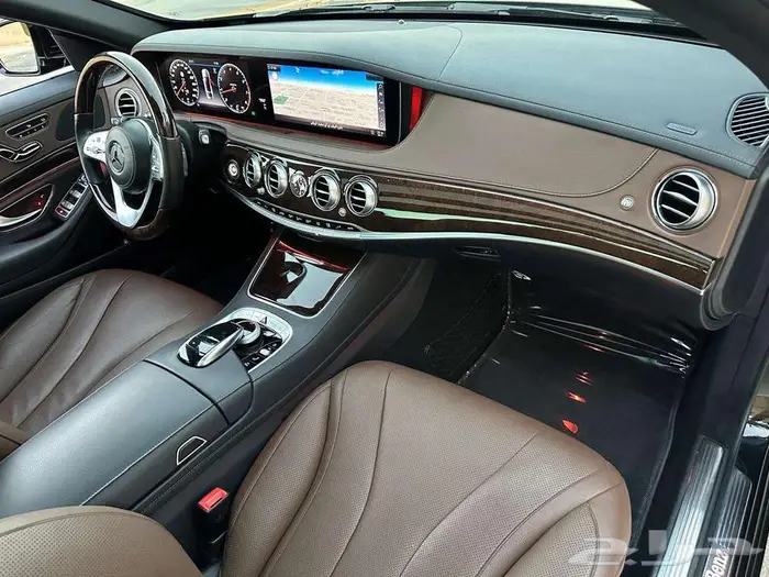 مرسيدس S450 أسود 2020 بدي وكالة عداد 80 ألف بحالة الوكالة. 54