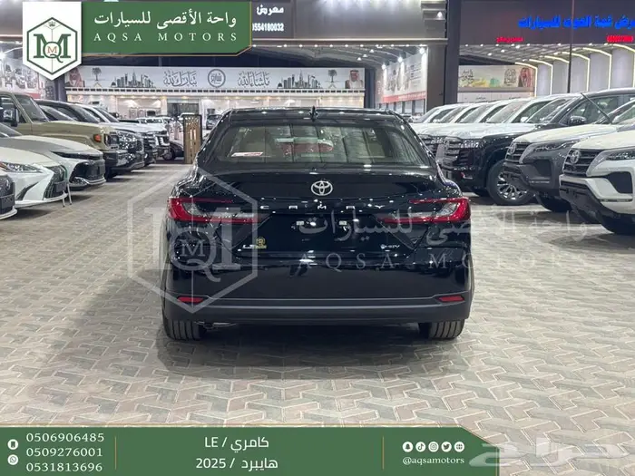 كامري LE فتحة بانوراما اسود هايبرد 2025 اقل سعر كاش واقساط 7