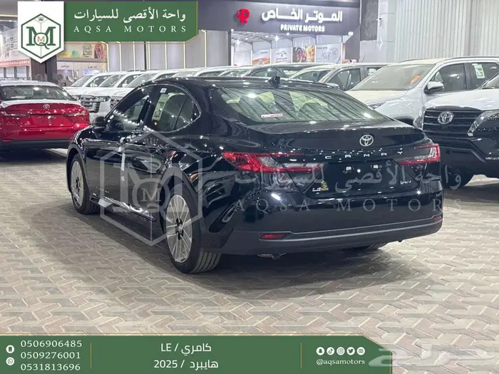 كامري LE فتحة بانوراما اسود هايبرد 2025 اقل سعر كاش واقساط 9