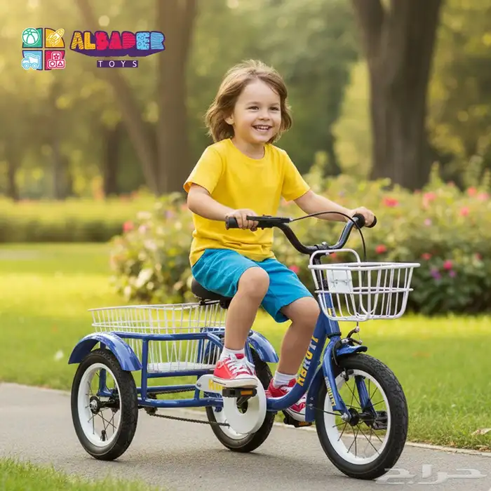 سيكل ريجشة 12 انش تصميم سلة خلفية - دراجة بسله خلفية مميزة 15