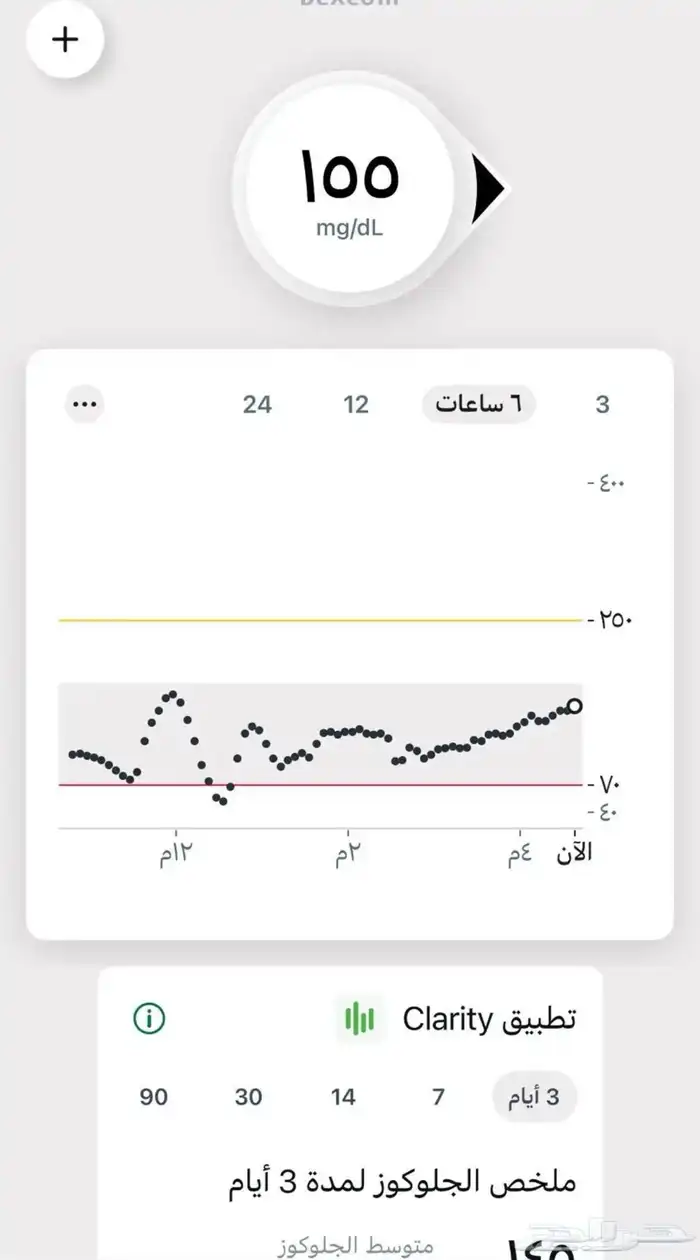متوفر اجهزة Dexcom G7 مستشعر السكري 1