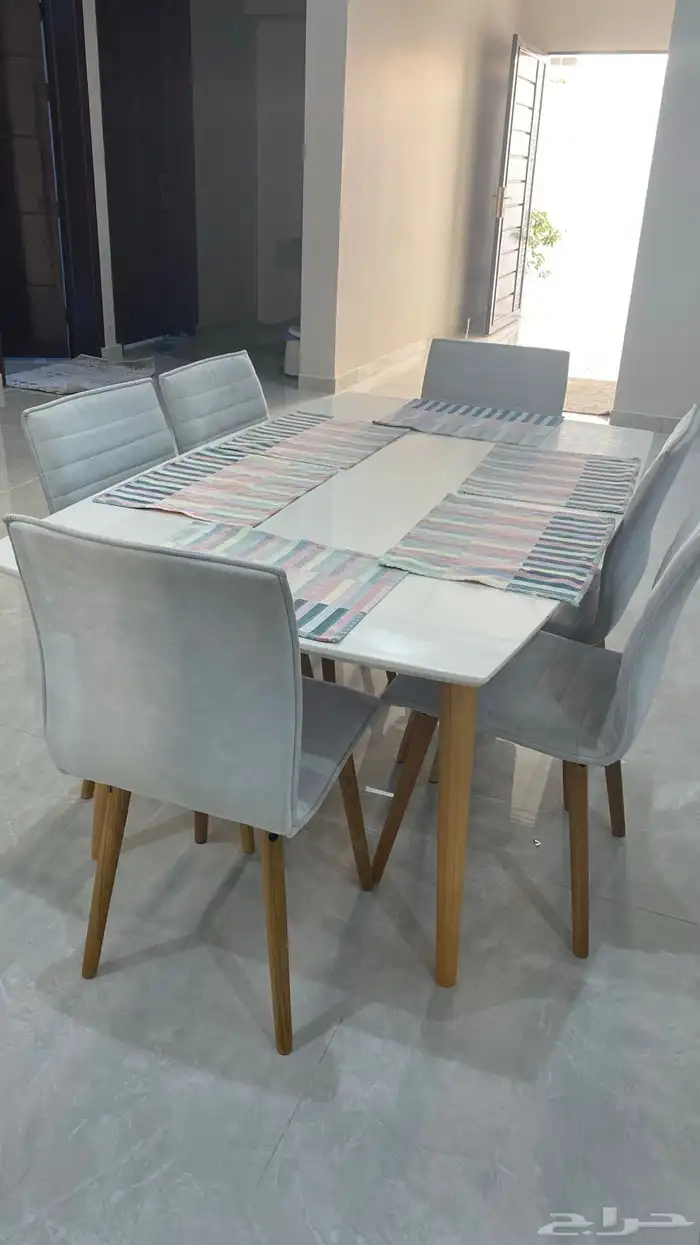 طاولة طعام 6 كراسي 0
