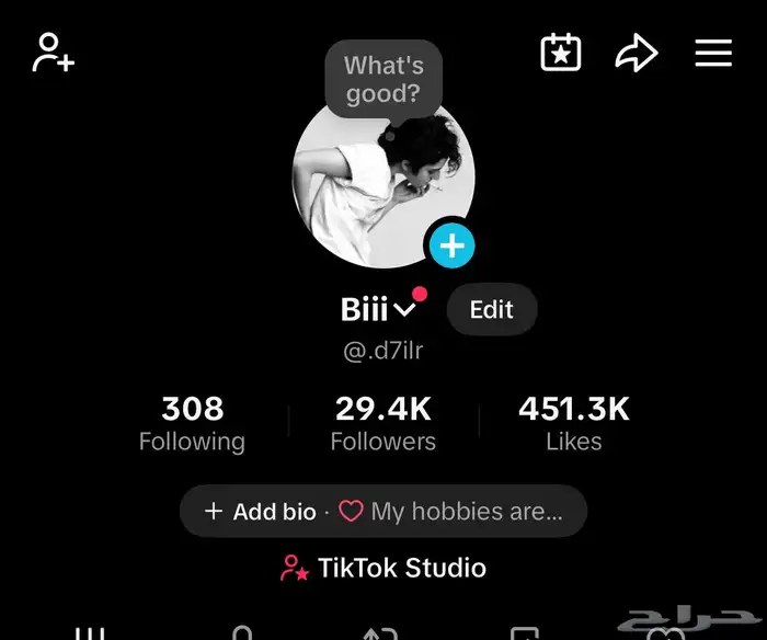 حساب تيك توك فيه 29.4الف 0