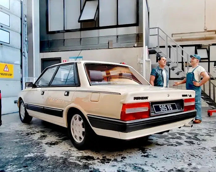 مجسم سيارة بيجو 505 طيارة اصلي من PEUGEOT 7