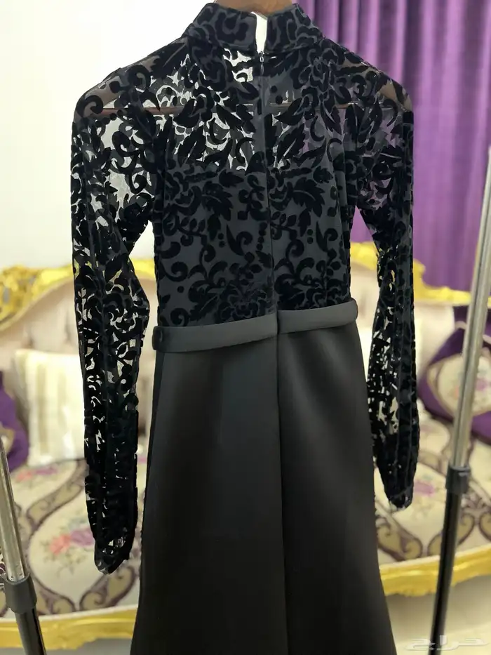 فستان سهرة لون اسود 3