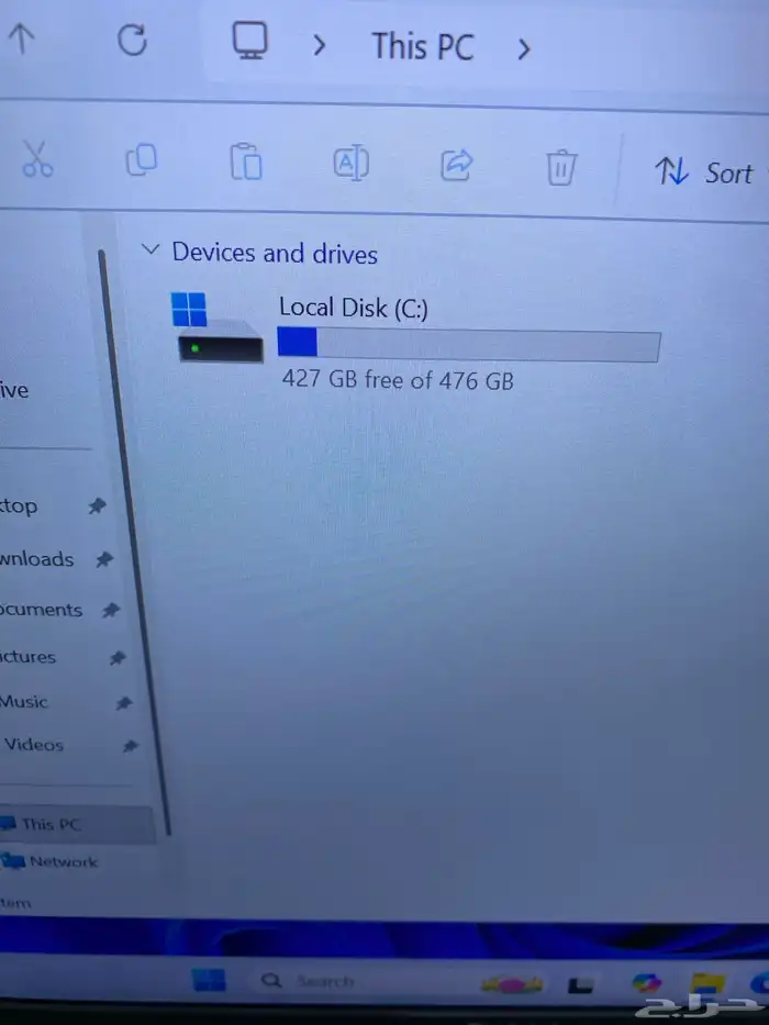 لابتوب ديل كور i7 شاشه لمس نظيف جدا 17