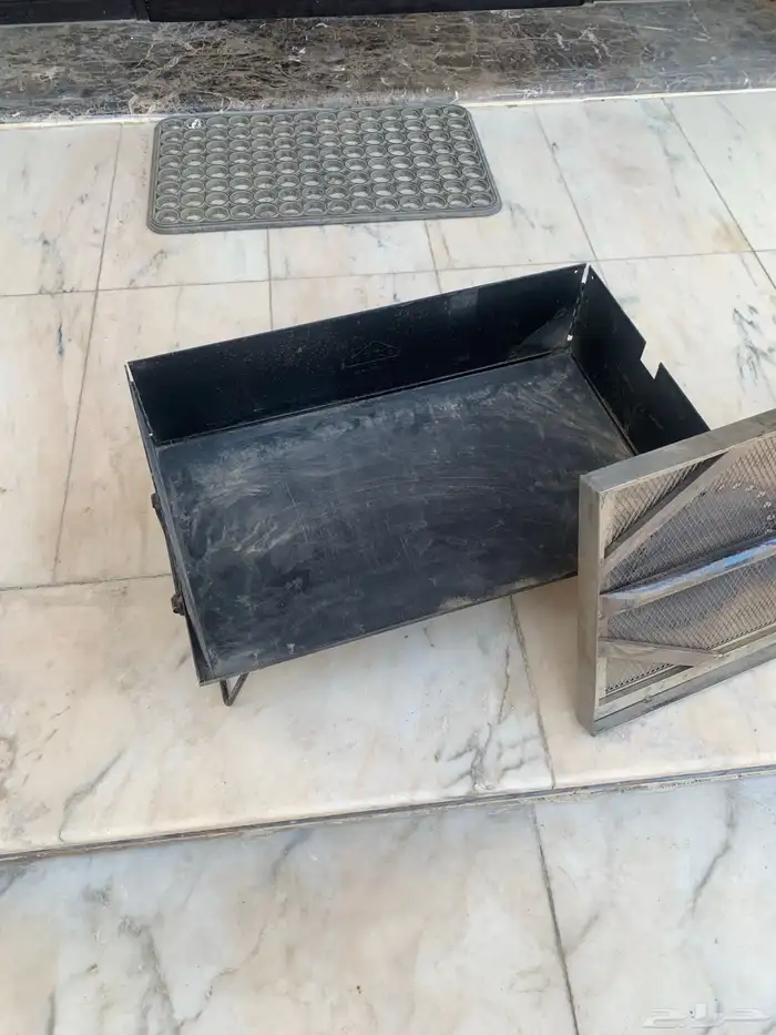 فرن متنقل يتسفط   سطحه ستيل وعليه موقدين نوعية ممتازة وعملية 9