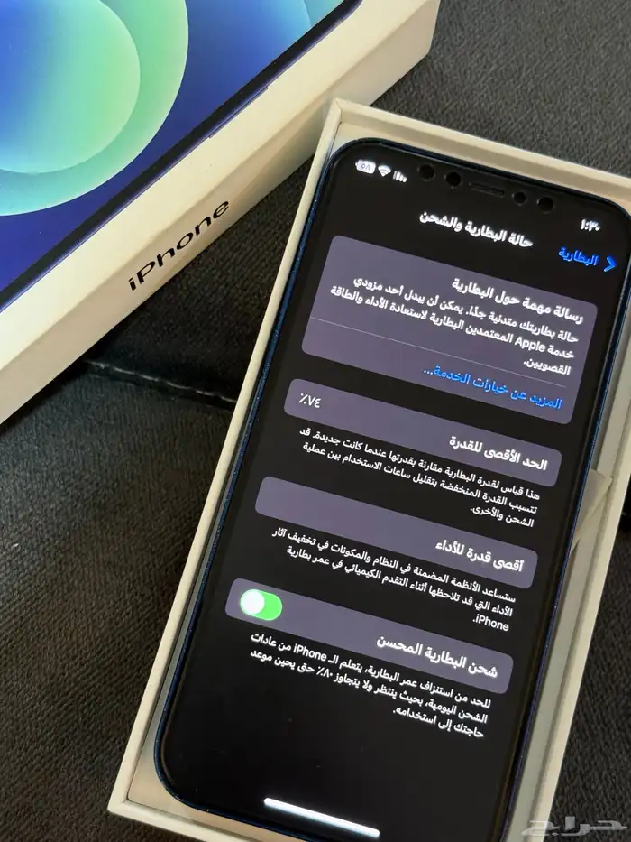 ايفون12 ازرق 2