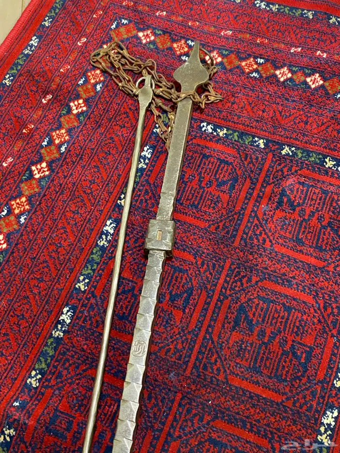 محماس قديم منقوش عليه ختم باز الله طرق يدوي 5