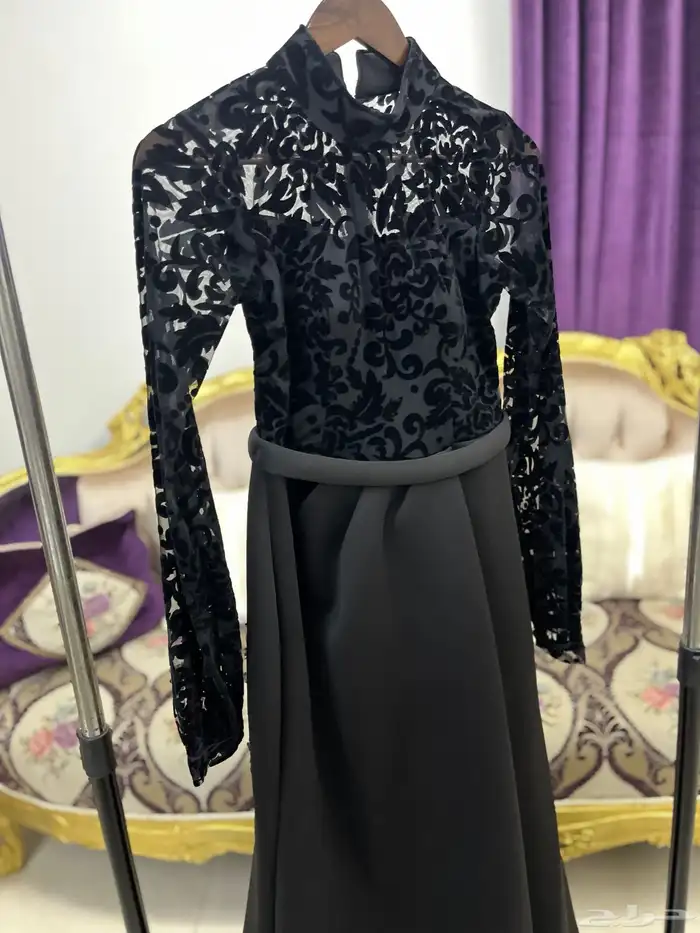 فستان سهرة لون اسود 4