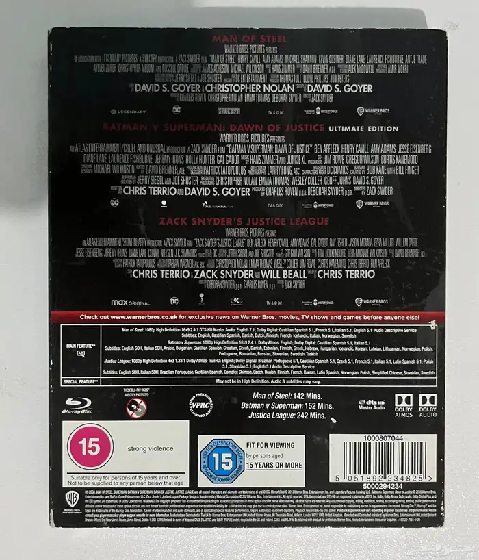 ثلاثية زاك سنايدر DC Bluray 1