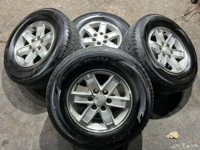 جنوط مساطر جمس اصلي وكاله  مع كفرات صيني 265.70.17 ت24 0