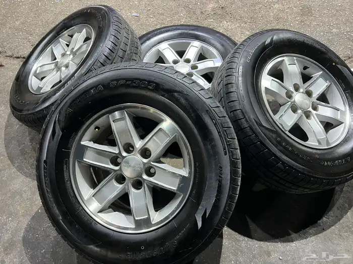 جنوط مساطر جمس اصلي وكاله  مع كفرات صيني 265.70.17 ت24 4