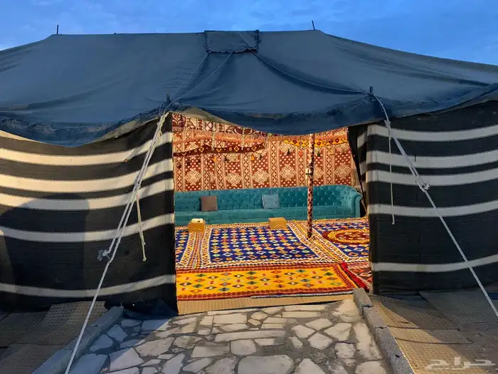 مخيم استراحة بيت شعر للبيع بأثاثه 1