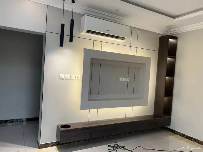 ديكور شاشه مع الاناره مع بديل الشيبورد من أعمالي 0