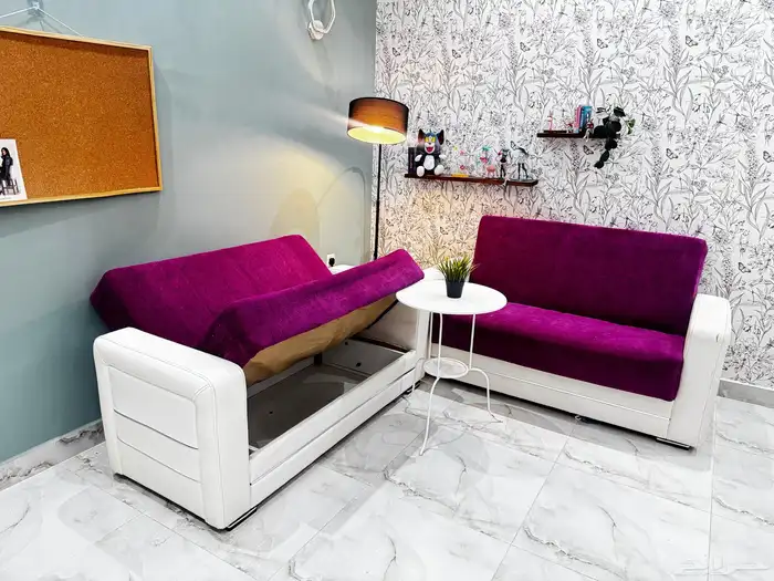 للبيع كنب قطعتين ب 400 3