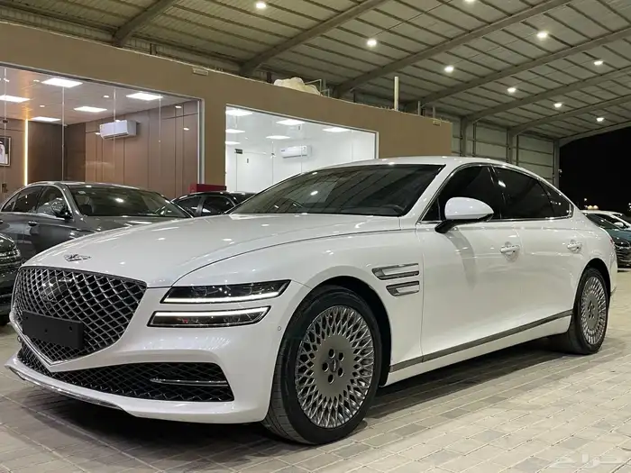 هونداي جينسس2021G80فل بدون فتحه داخلي بيج(بنزين)2.5LT 2