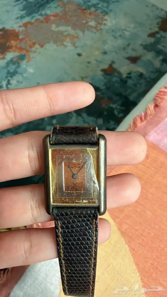 ساعة كارتير فنتج Cartier Tank من النوادر عمرها 45 سنة 2