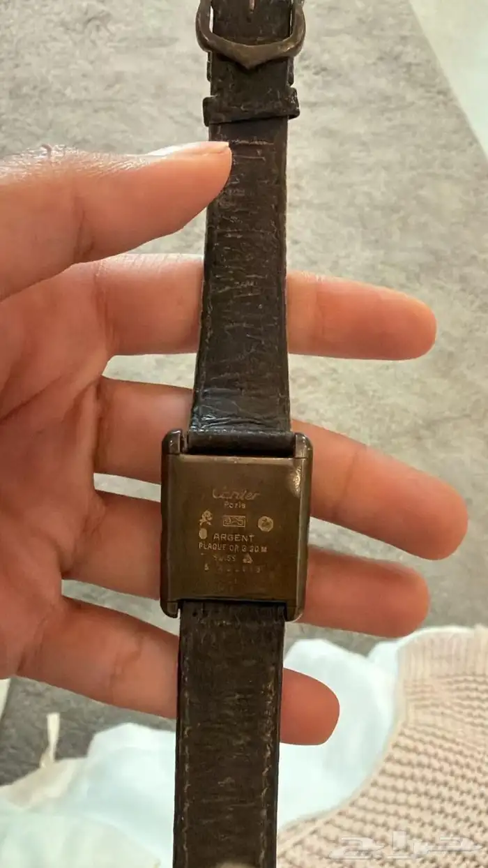 ساعة كارتير فنتج Cartier Tank من النوادر عمرها 45 سنة 1