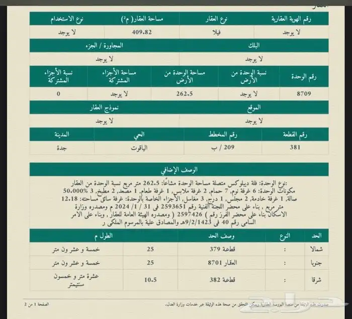 فيلا للبيع في حي الياقوت 1