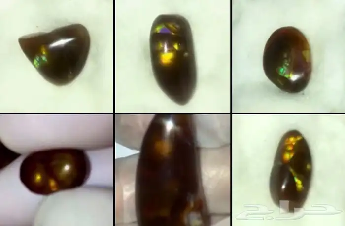 حجر عقيق النار الأخضر المكسيكي 2