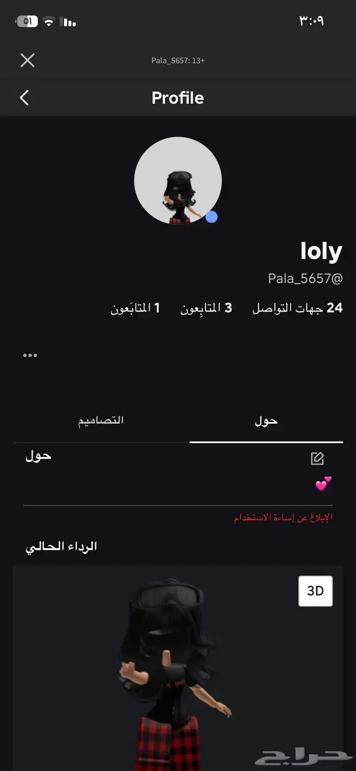 حساب روبلوكس 29