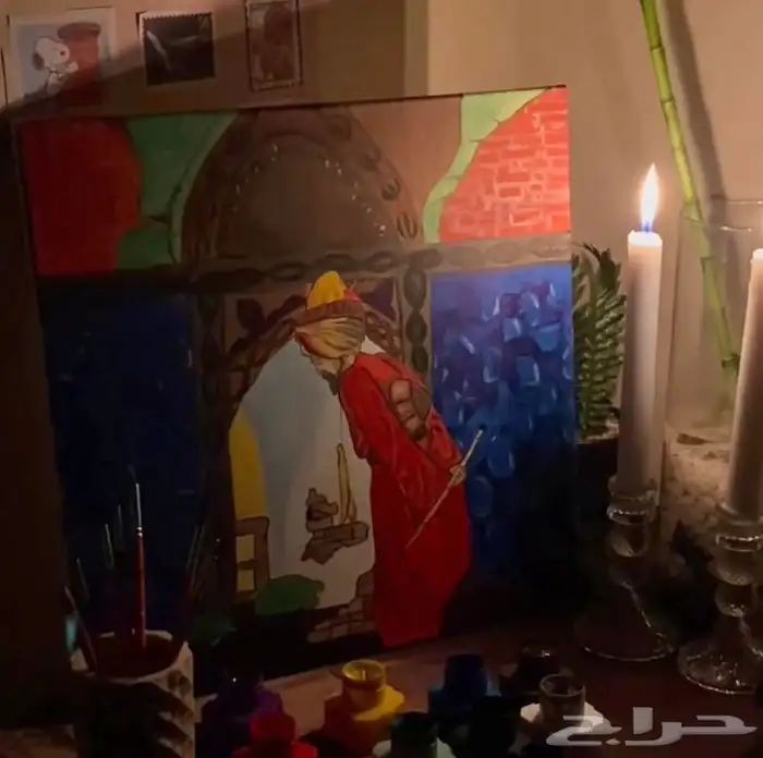 لوحة رسم ب عنوان ( العصر الاندلسي ) 1