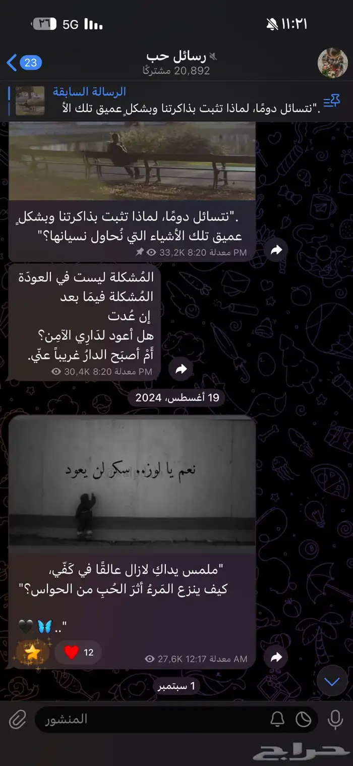 قناة تلجرام 20 الف 1