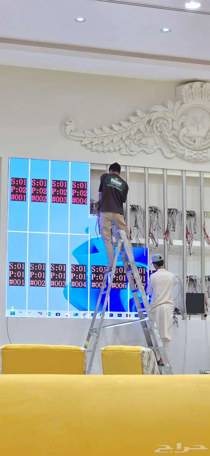 شاشات عرض LED ثابتة للمحلات والإعلانات   تركيب وضمان 11