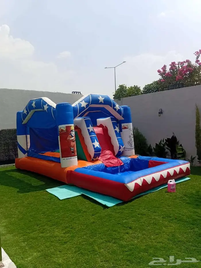 تاجير نطيطات زحاليق ملاعب صابونيه العاب هوائيه 5