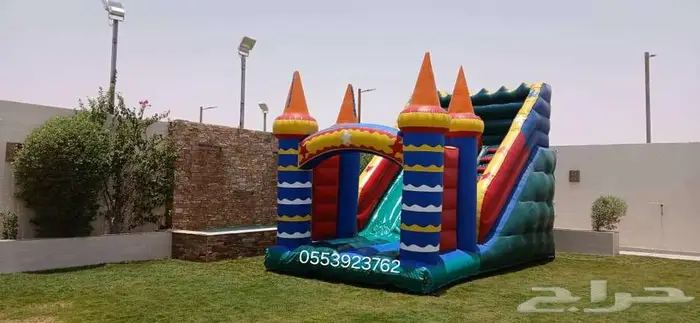 تاجير نطيطات زحاليق ملاعب صابونيه العاب هوائيه 3