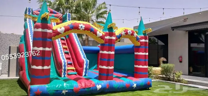 تاجير نطيطات زحاليق ملاعب صابونيه العاب هوائيه 11