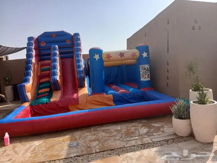 تاجير نطيطات زحاليق ملاعب صابونيه العاب هوائيه 14