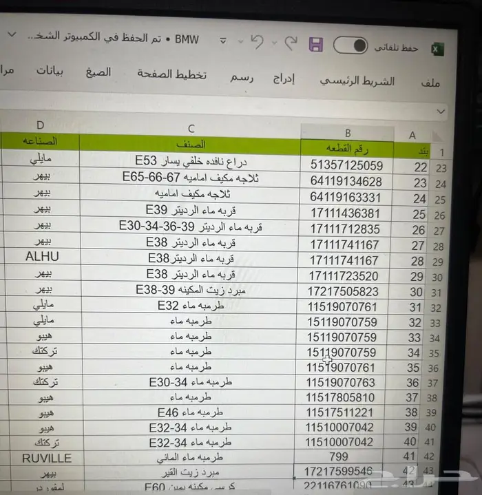 مجموعه قطع BMW لتواصل 00 4