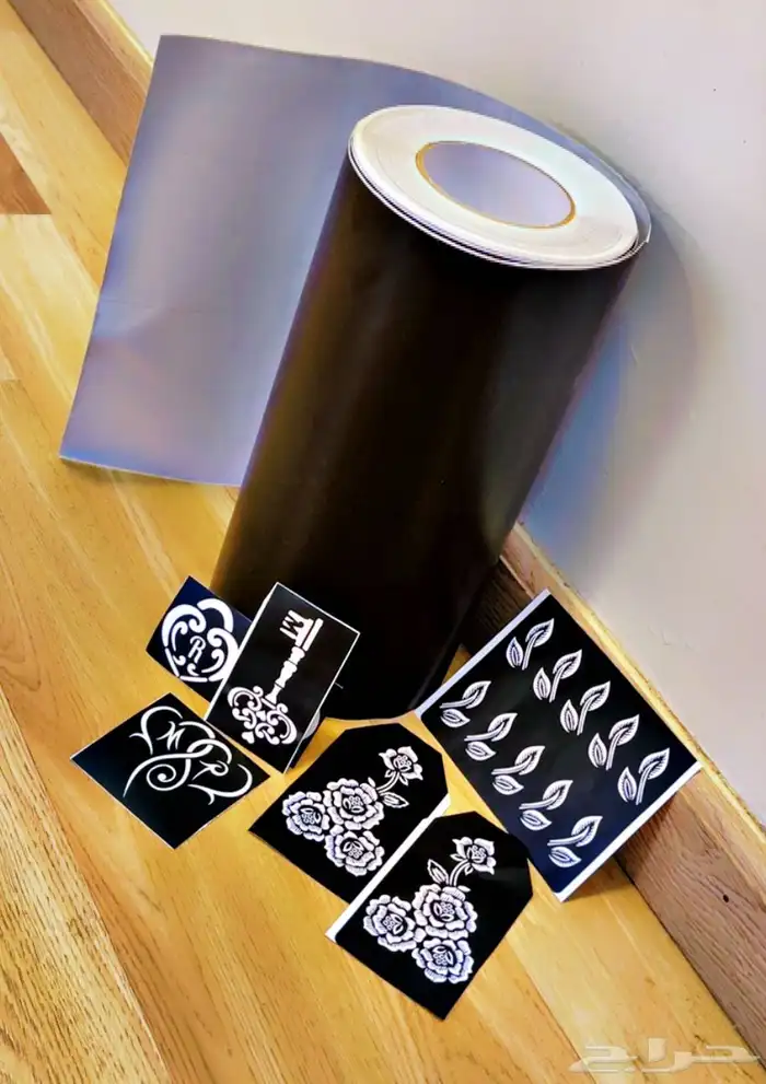 رول ستيكر نقش حنا عالي الجوده المقاس 30 سم في 40 متر 0