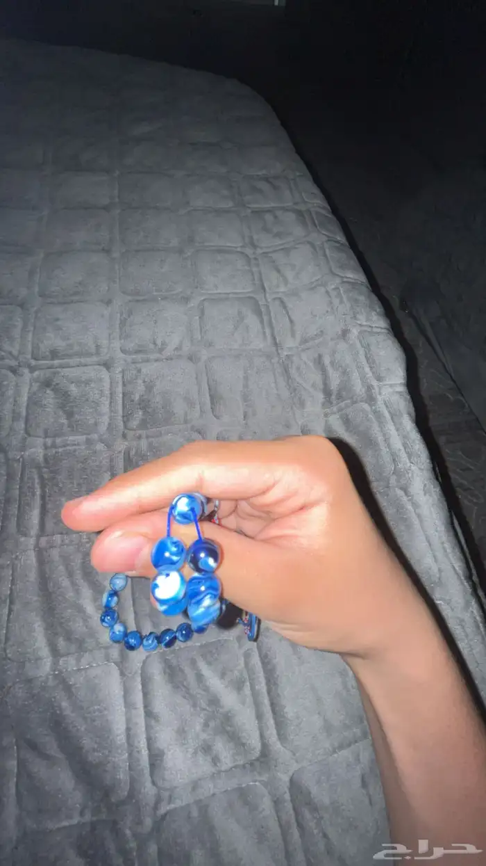 مسبحه بكلايت بلجيكي تفصال خراطه يدوي ضمان سنه لون بحري مموج 3
